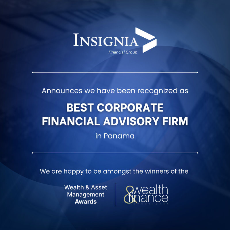 Insignia receives award from Wealth and Finance